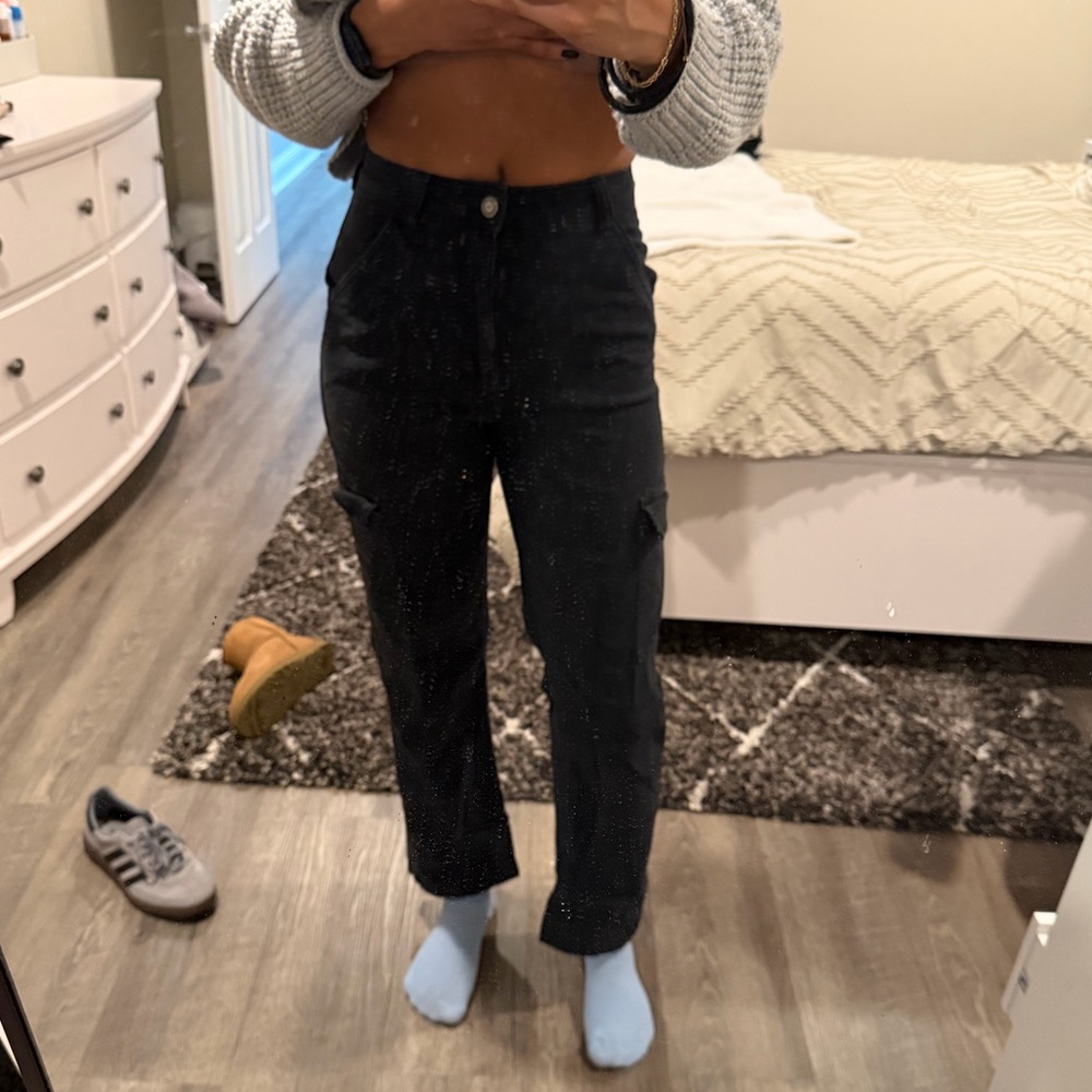 Black Ultra High Rise Dad Pant Hollister
